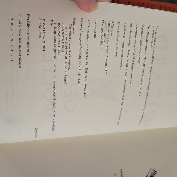 The Wizard: Book Two of The Wizard Knight by Gene Wolfe 1st/1st Hardcover - Picture 8 of 9